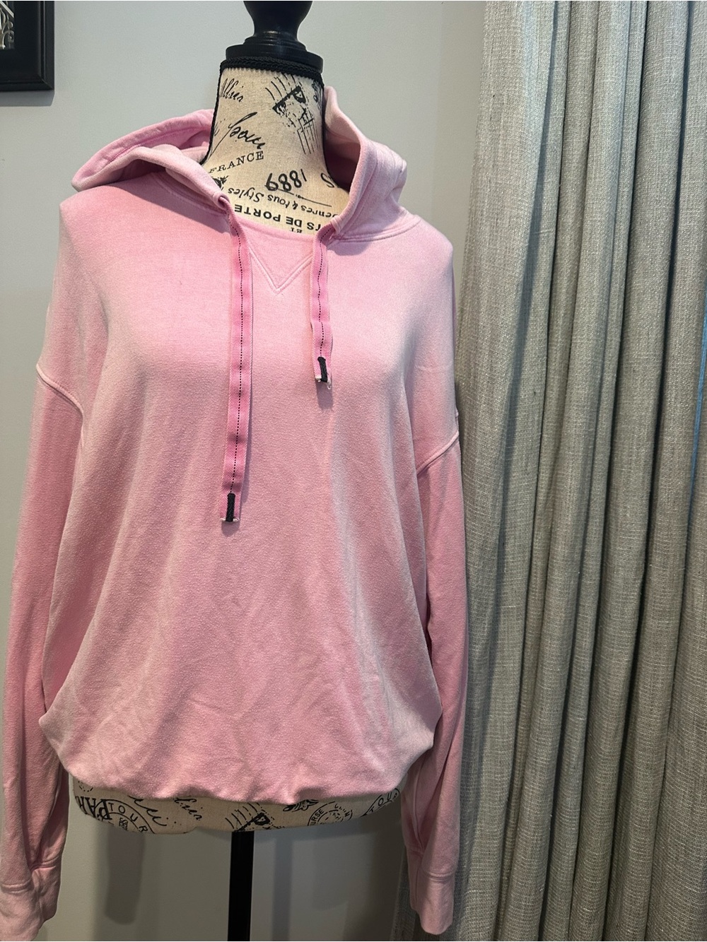 Stateside Light Pink Hooded Pullover Sweatshirt